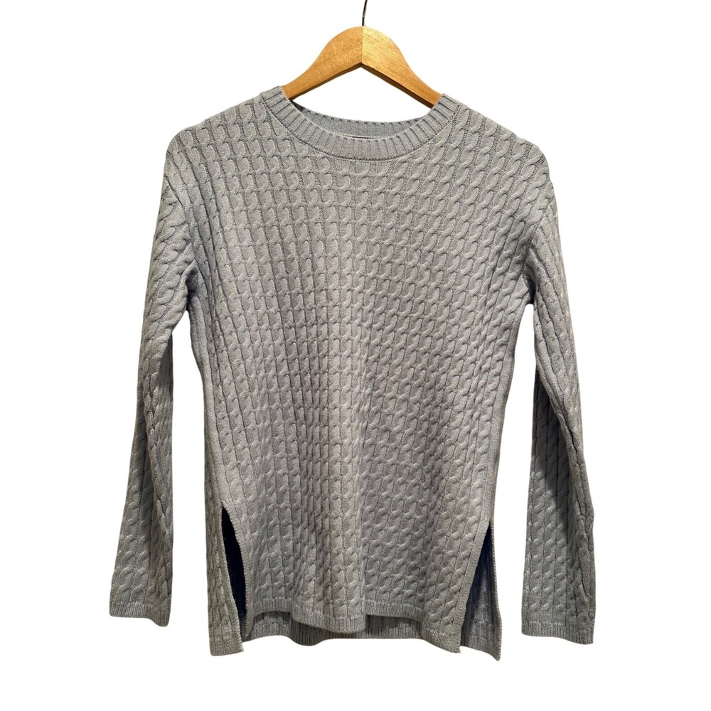 NWT Tahari Pastel Blue Knit Sweater Size XS Preppy Soft Spring Minimalist